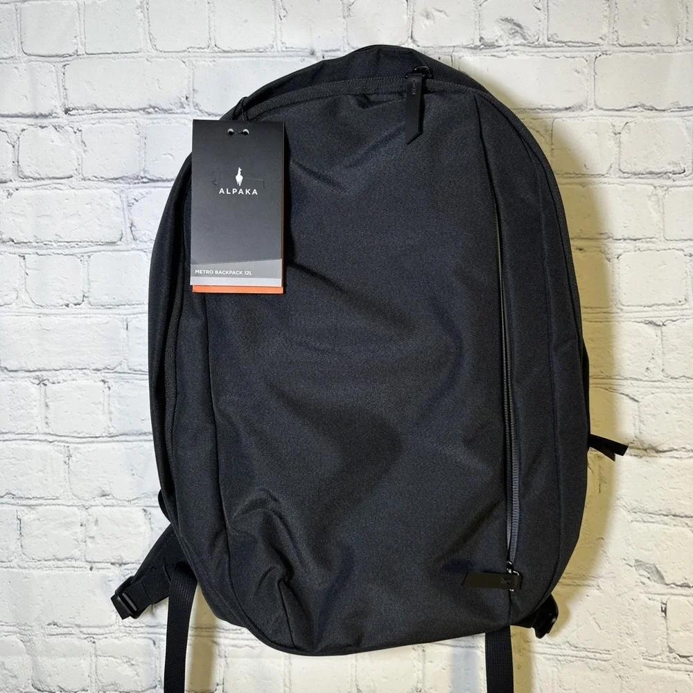 NEW Alpaka Metro Backpack 12L Black Axoflux 300D Laptop Bag Travel School NWT